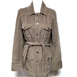VINTAGE Gloria Vanderbilt Corduroy Utility Jacket
